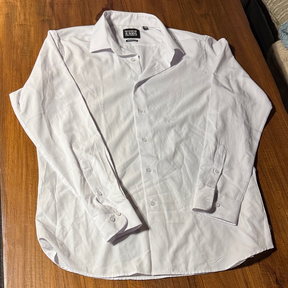 Scotch & Soda Classic White Dress Shirt